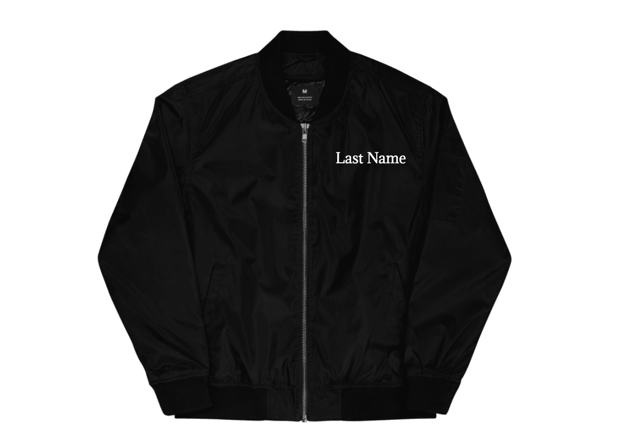 Premium recycled bomber jacket